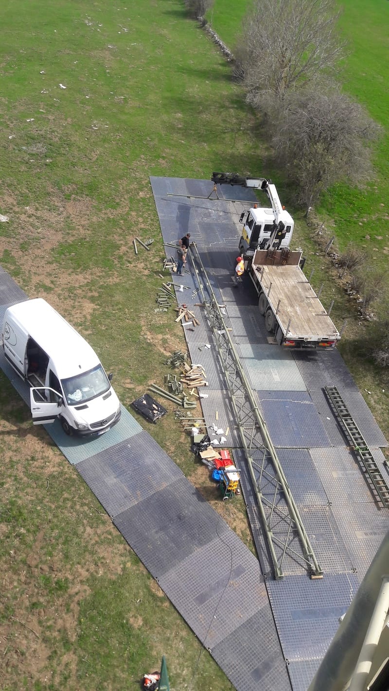 Chemin & plateforme de stockage